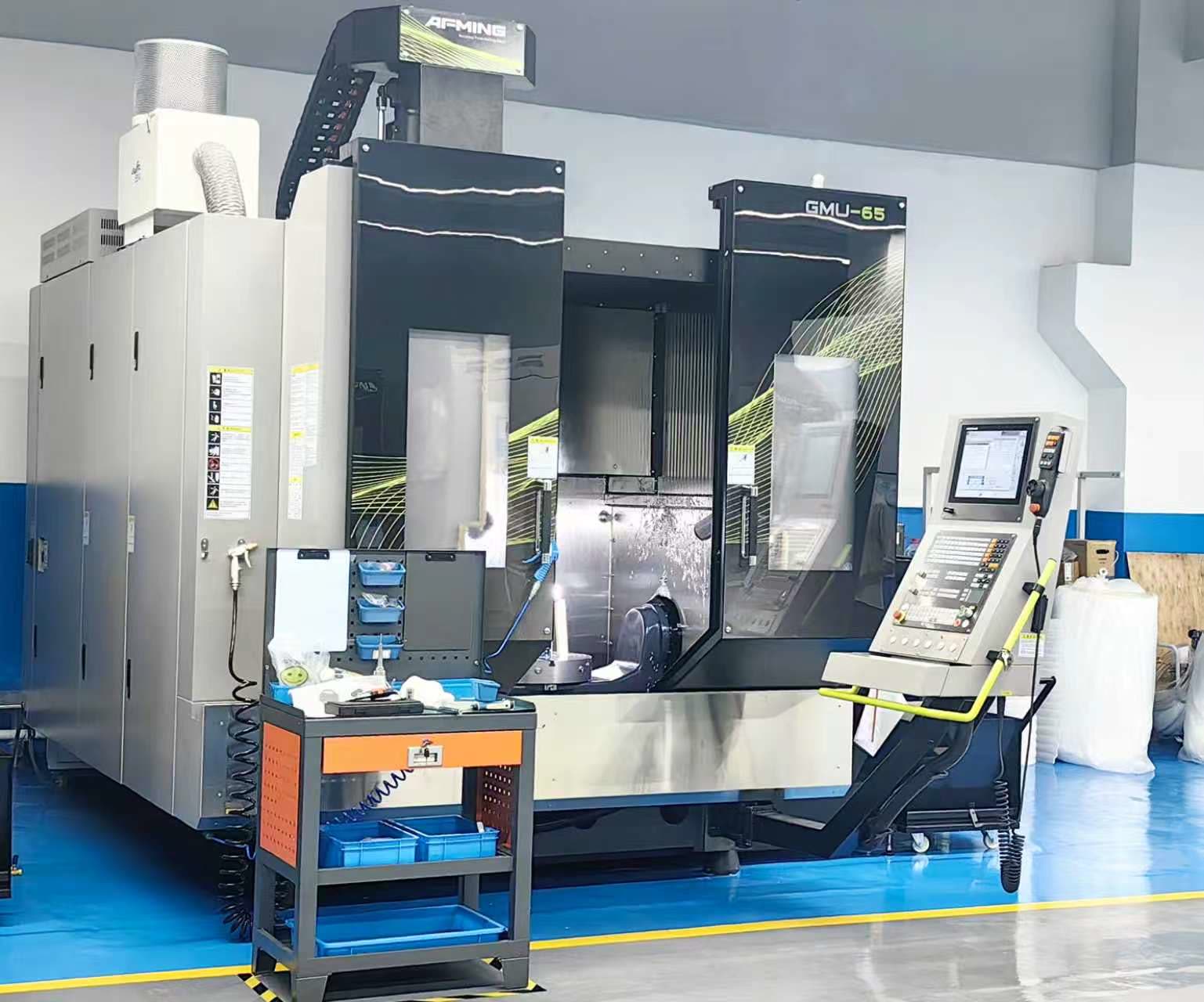 A Fudakin AEMING GMU-65 machining centre, used in-house for mould and tooling work.