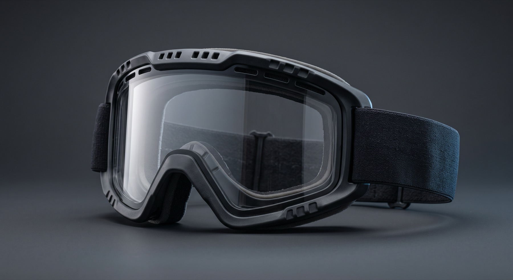 Snow sports goggle frame and lens assembly manufactured by Fudakin.